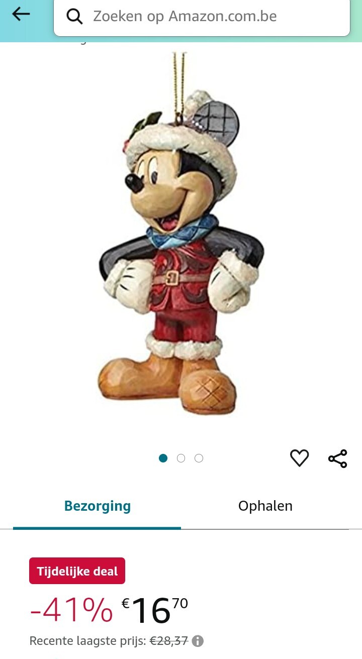 Disney Tradities Mickey Mouse hangende decoratie met suikercoating -41%